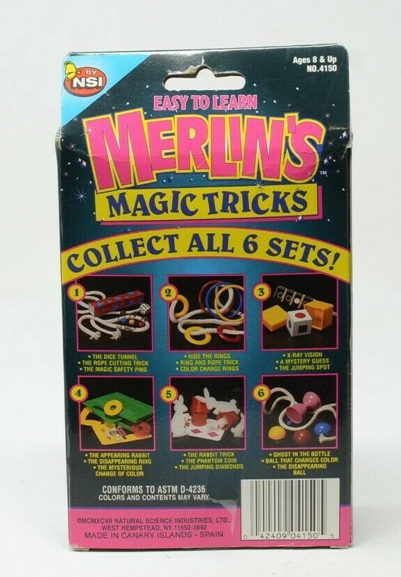 Merlin's Magic Tricks Set 1 of 6