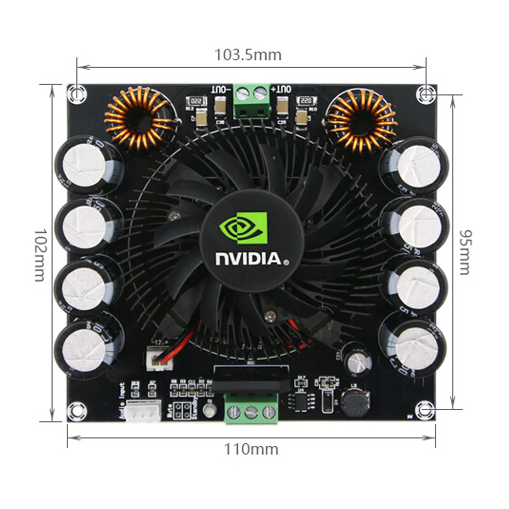 Ultra High Power Mono Digital Power Amplifier Board Audio Amplification