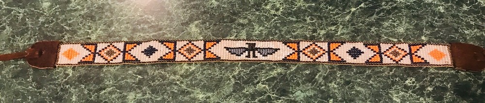 Rare Indian War Beaded Headband