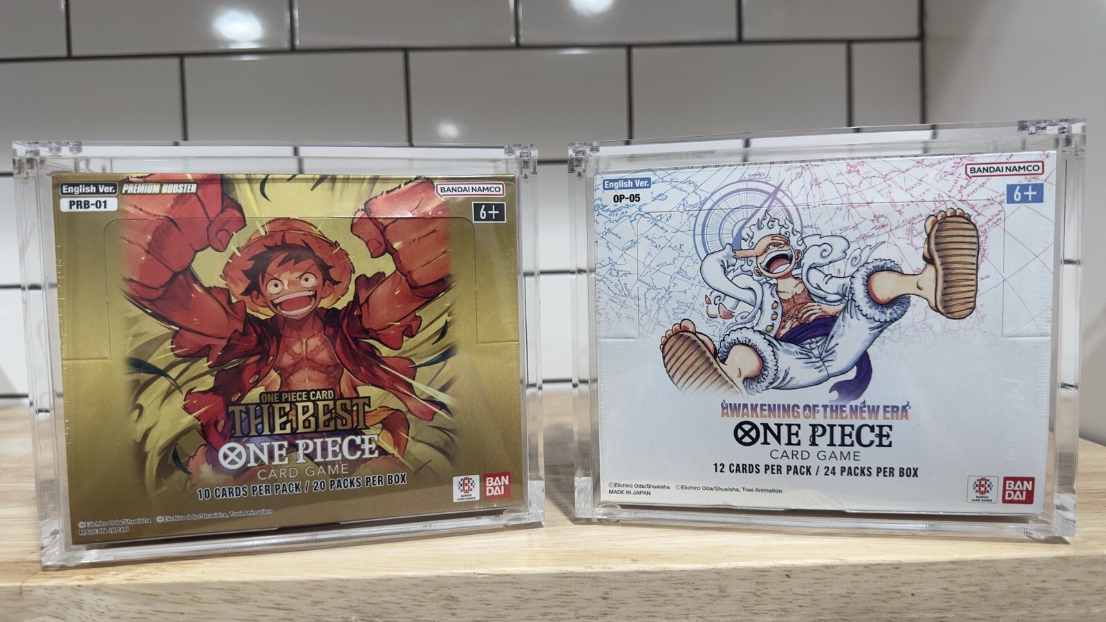 One Piece Booster Box Acrylic Case Magnetic Lid - UV Resistant - US seller