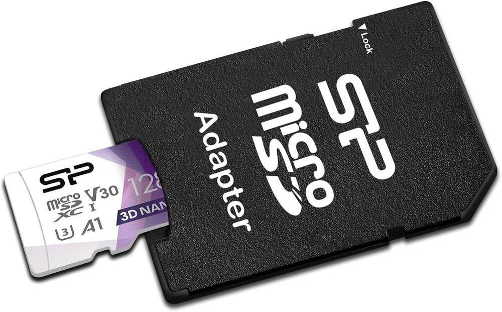 Silicon Power 128GB Micro SD Card 2-Pack - Fast Read Speeds & Additional Adapter