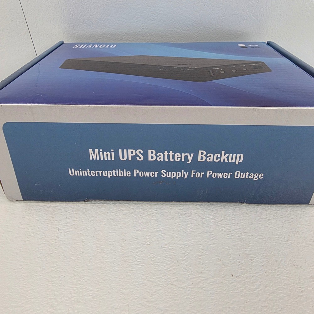 Mini UPS Battery Backup 10000mAh 37Wh 30W for Router Modem Security Camera