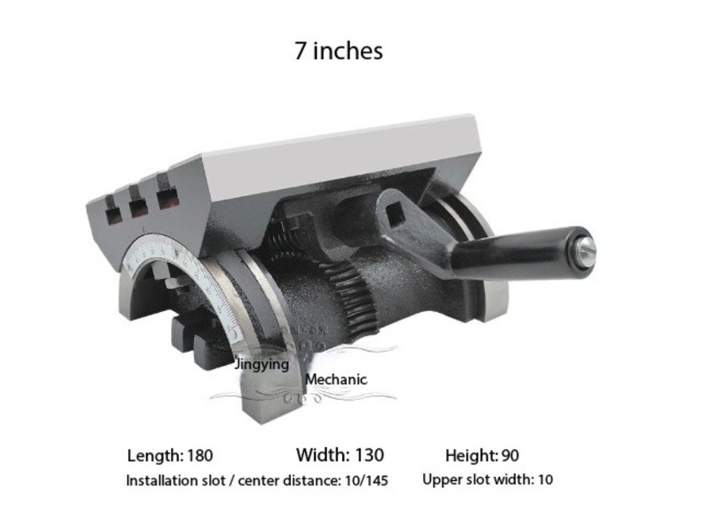 Adjustable-angle Tilting Rotary Table for Milling Machines Tilting Worktable