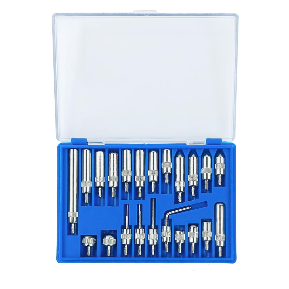 Dial Indicator Extension Set - Metric Dial Indicators Tips 22 Pieces for Prec