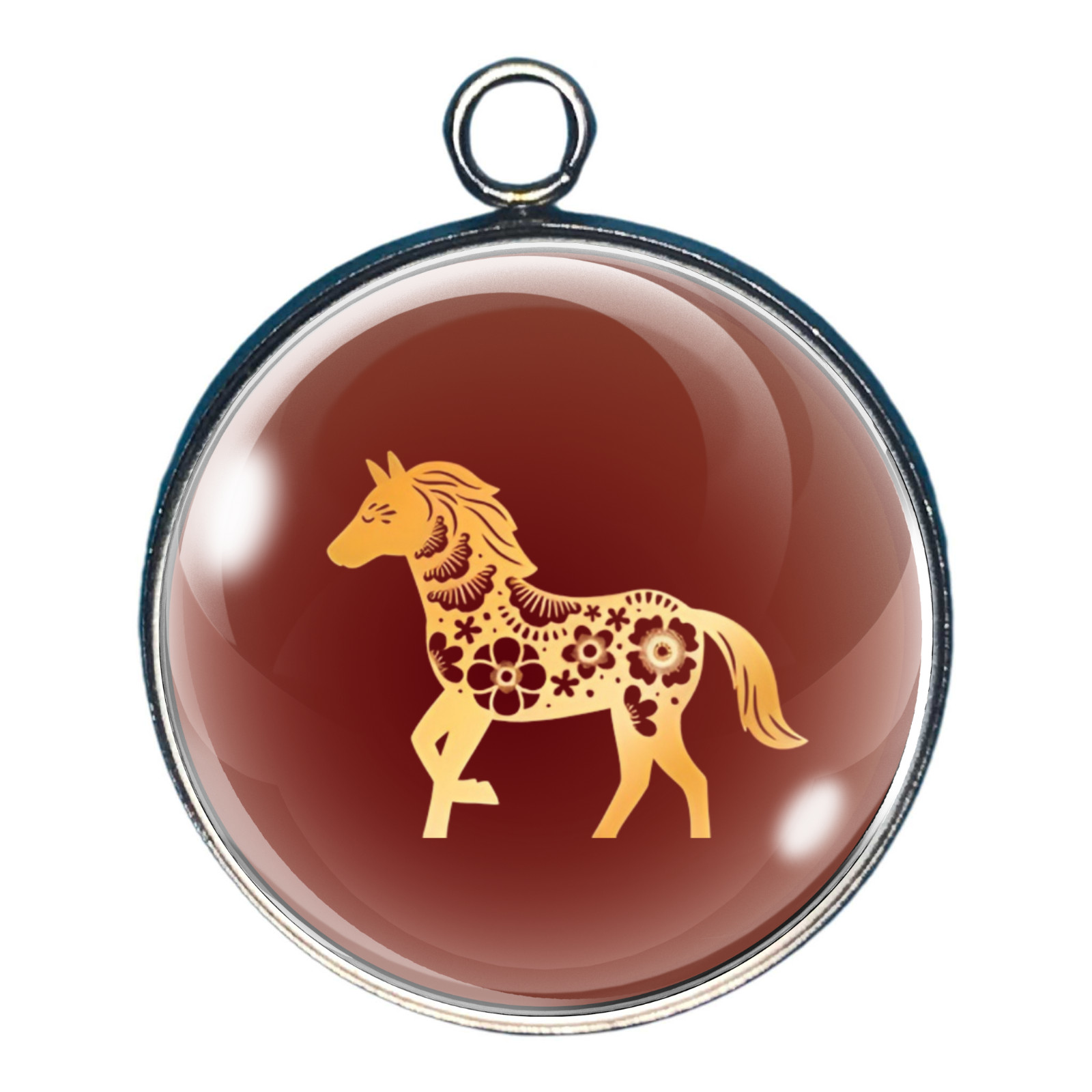 2026 Year of the Horse Charms – Chinese New Year Glass Cabochon Charms