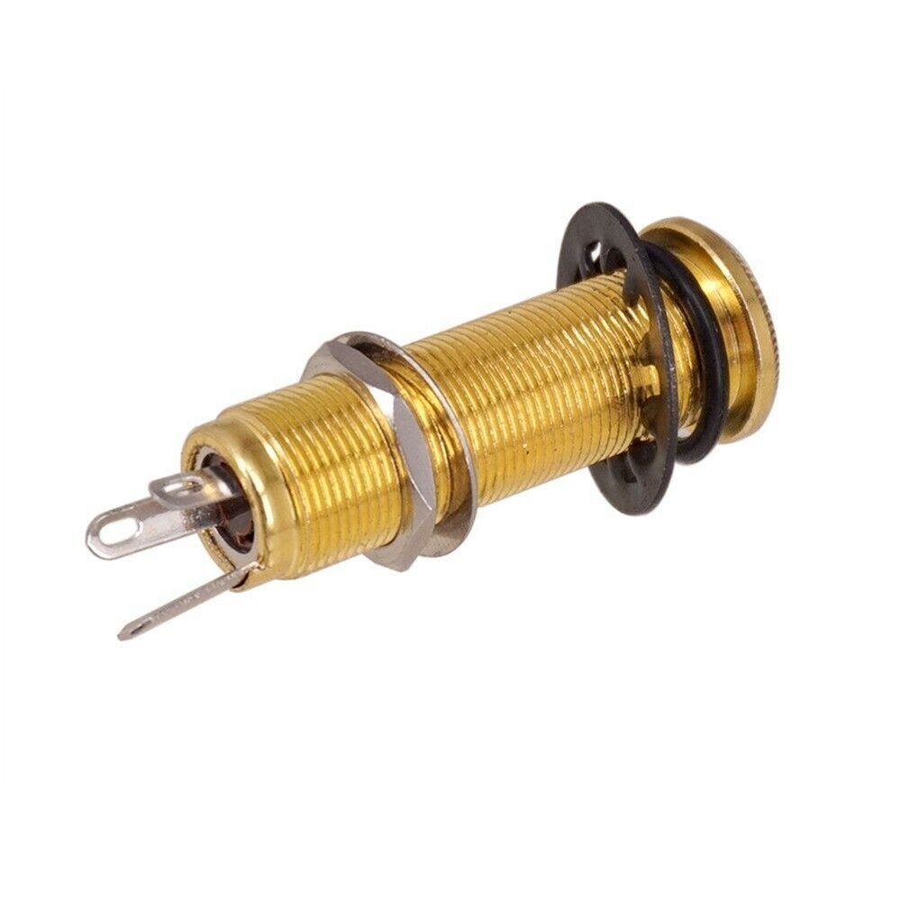 Input/Output Mono Barrel Jack Socket Stereo Flush Mount For Electric Guitar Bass