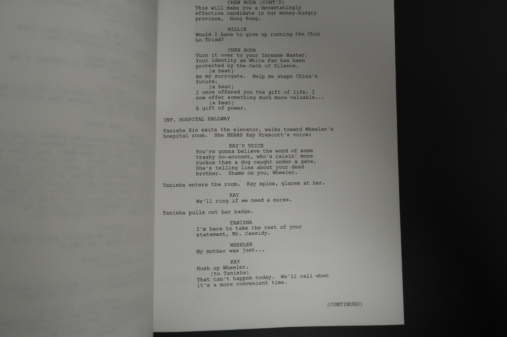 Riding the Snake Original TV Script Screenplay Stephen J. Cannell Studios