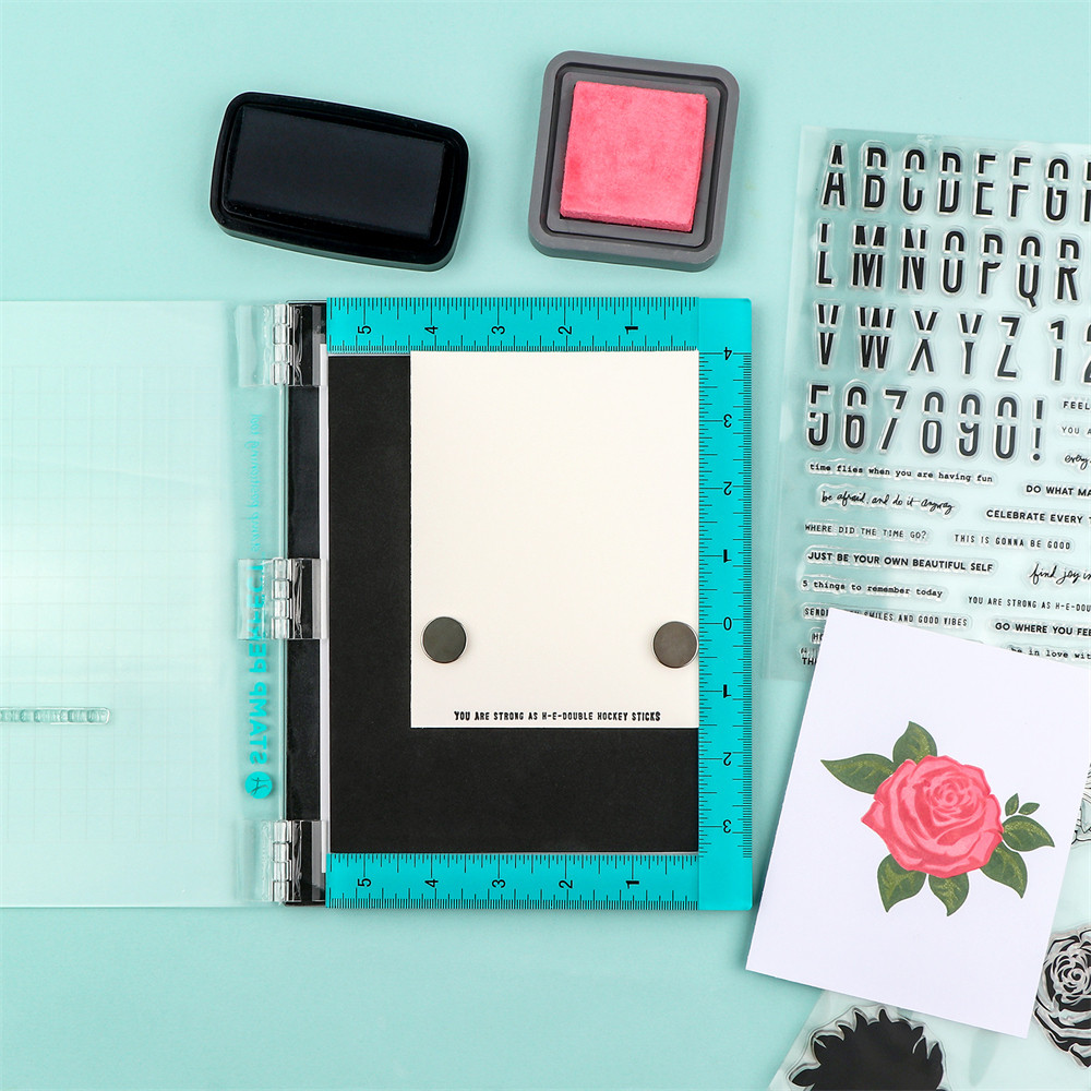 Stamp Positioning Tool Stamping Platform For DIY Scrapbooking Craft Card Making