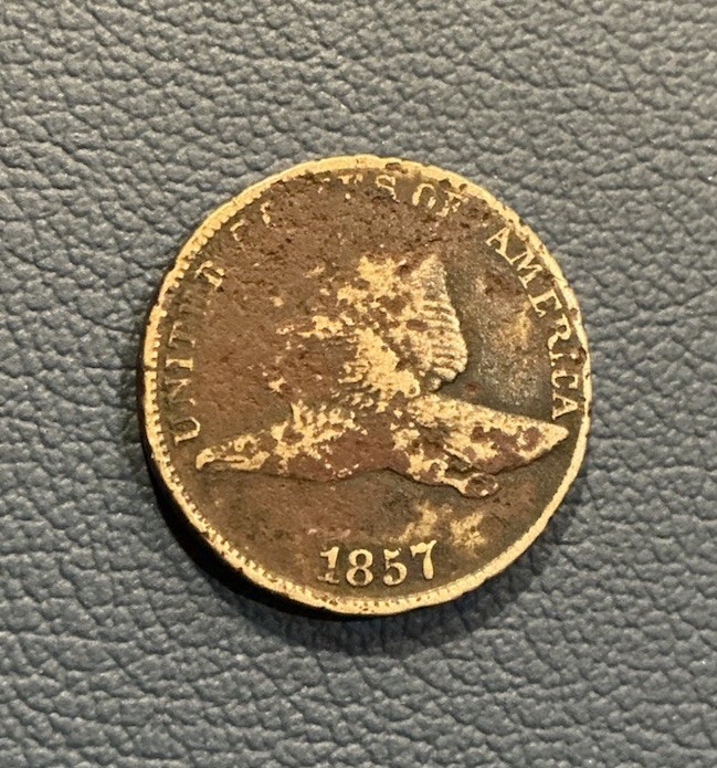 1857 Flying Eagle Cent - Copper Cent - Early U.S Coin