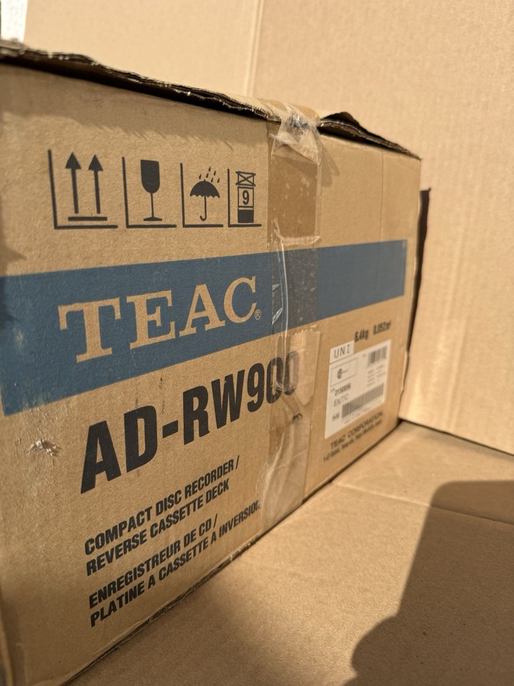 TEAC AD-RW900 CD Compact Disc Recorder Reverse Cassette Deck USB - Black -SEALED