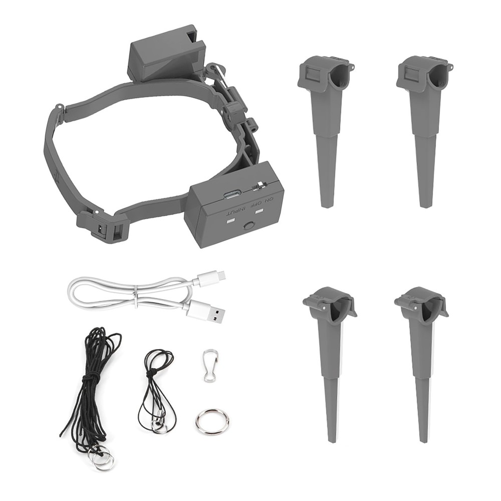 For DJI Mavic 4 Pro Remote Thrower 500g Payload Photosensitive Control Gray ABS