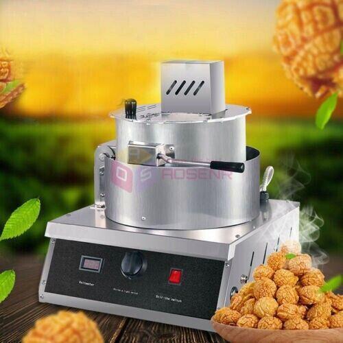 Popcorn Machine Single Pot Spherical Popcorn Maker Gas Automatic Ball Popcorn