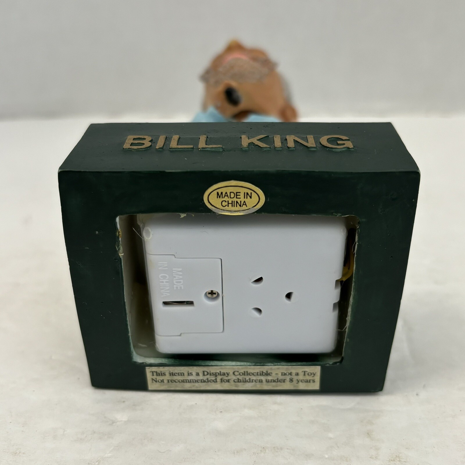 Oakland A's Broadcaster Bill King MLB Talking Bobblehead Nodder Baseball