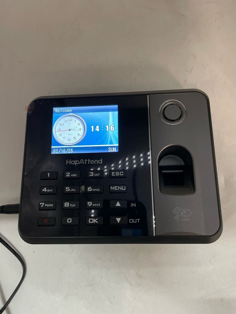 Time Clock - Fingerprint Time Clocks for Employees Small Business Automatic