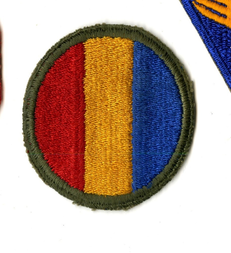 Replacement and Schools Command White Back Patch WWII Original