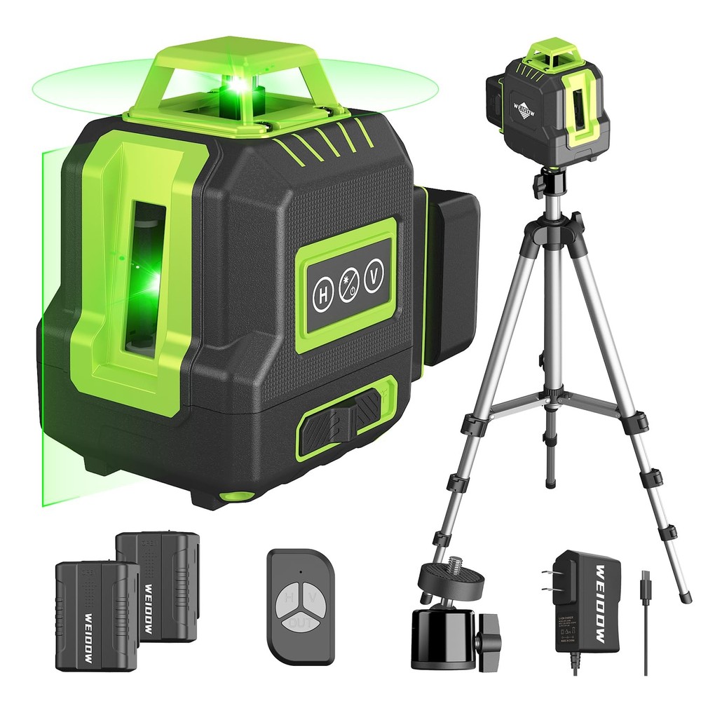 360° Laser Level with Tripod 40in, Self Leveling Laser Level with Pulse Mode,...