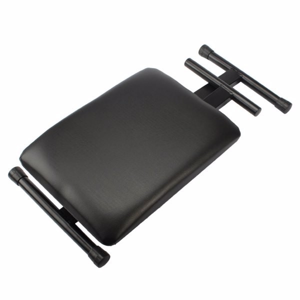 Adjustable Folding Piano Bench Stool Seat Black