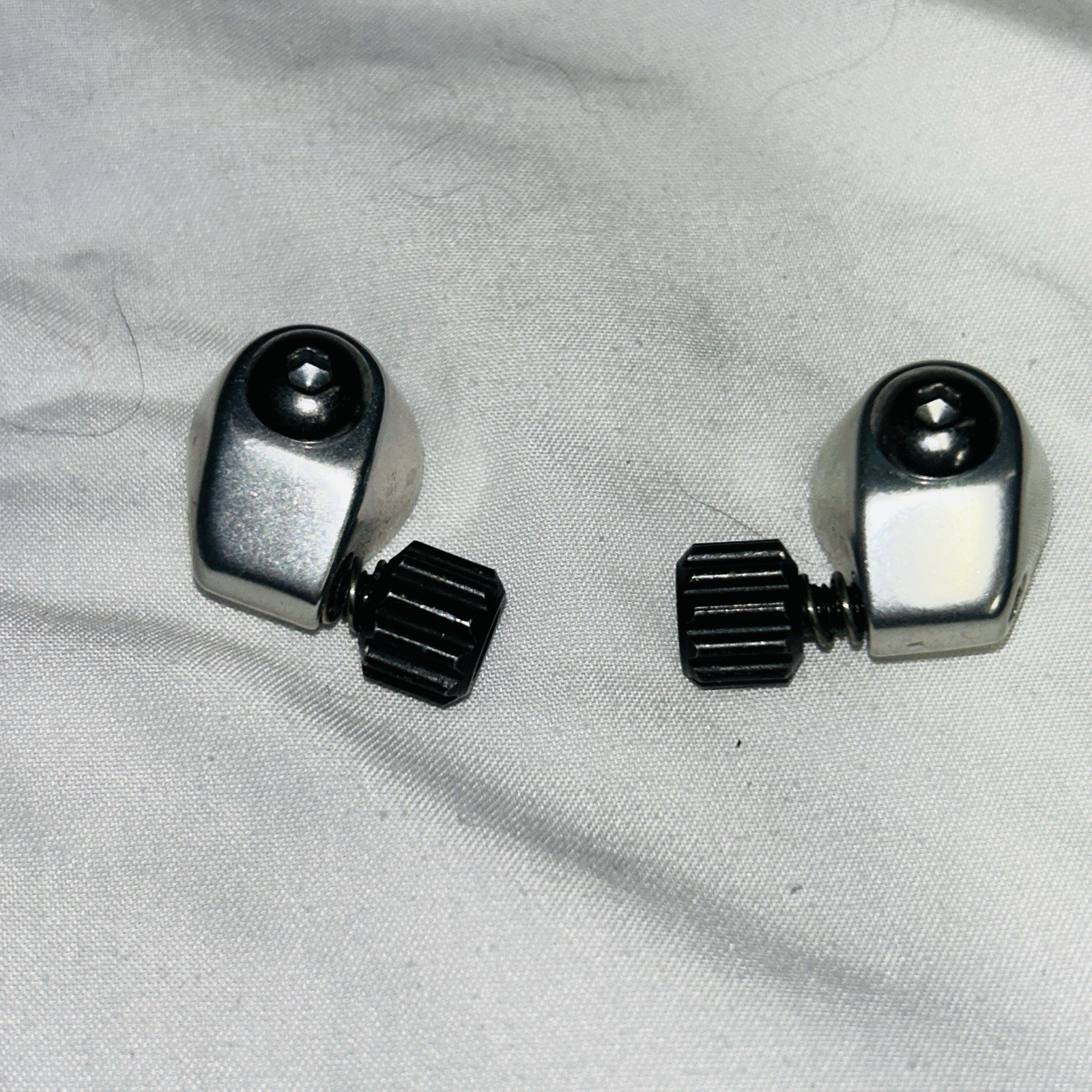 Campagnolo Downtube Cable Stop Shifter Bosses with Barrel Adjusters