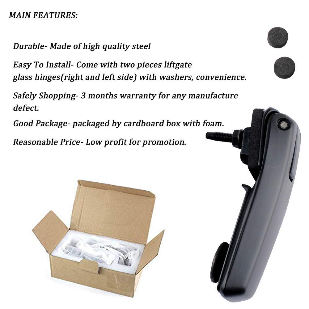 Rear Window Hinge Set Liftgate Glass Hinge Right/Left for Ford Escape 2008-2012