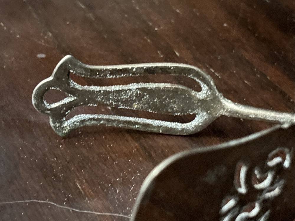 Vintage Silver Plated Leonard All Purpose Tongs Sandwich Italy Needs Polished