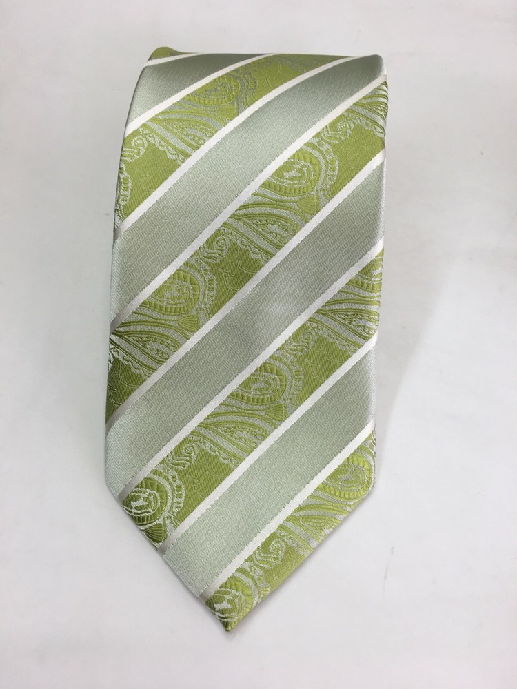 Men's Hot Pink Solid Color Zigzag Tie