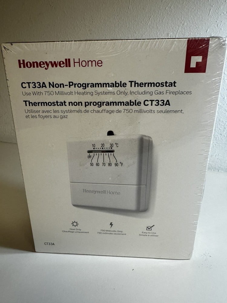 HONEY WELL HOME NON-PROGRAMABLE THERMOSTAT #CT33A