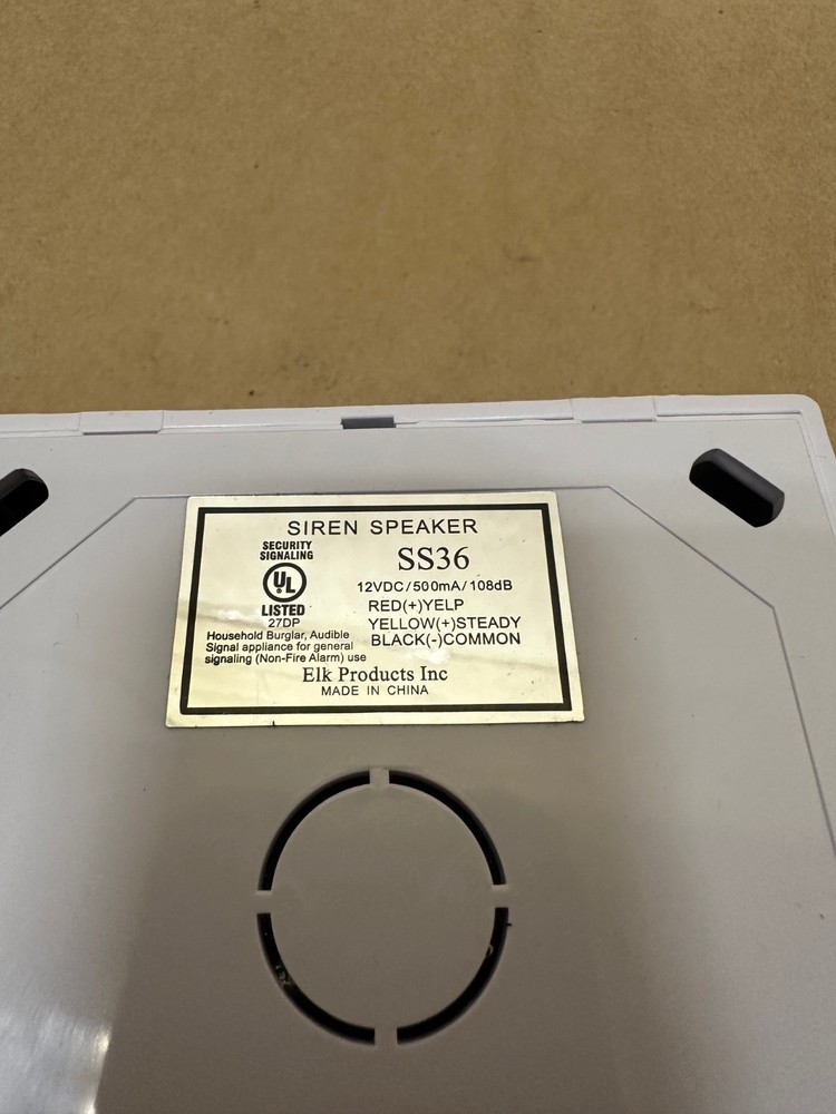 ELK ELK-SS36 Two Tone Siren Surface Mount *NEW*