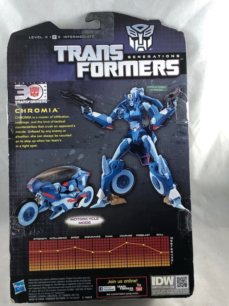 Transformers Generations Chromia Comic Book Included