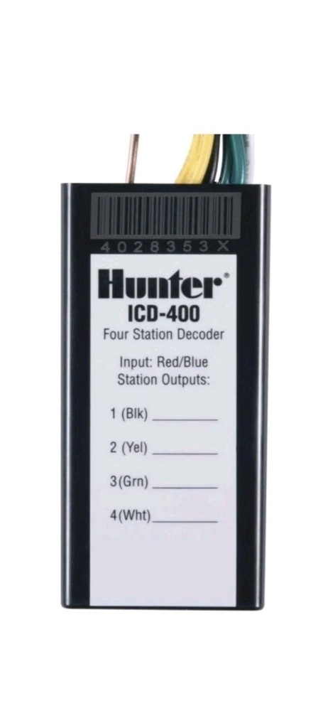 Hunter ICD-400 4-Station Decoder w Surge Protection NEW