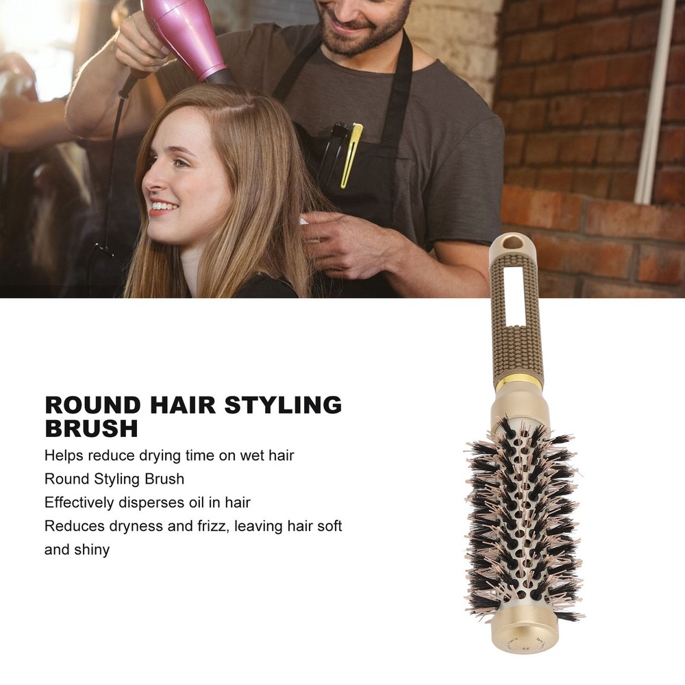 Round Brush For Blow Drying Fast Dry Precise Styling Prevent Static Ionic Ro MUF
