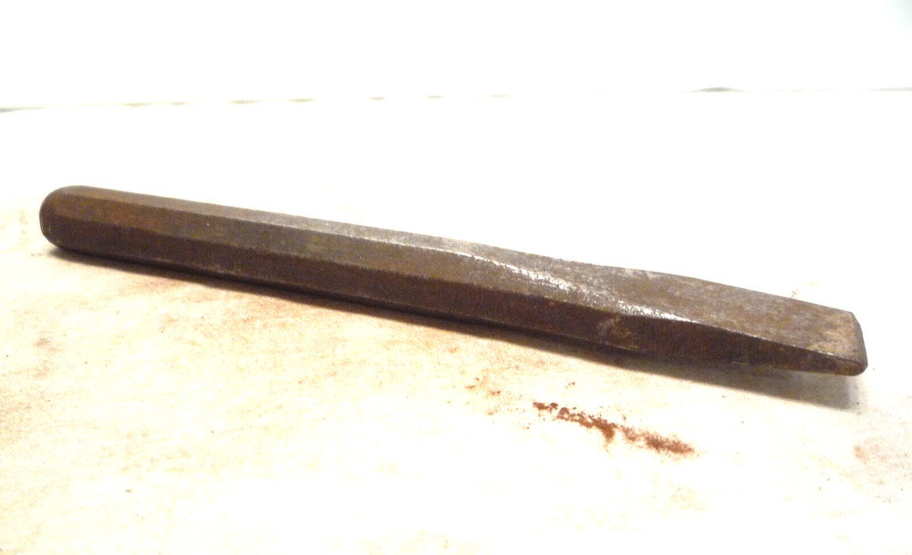 Vintage OLDFORGE #32 5/8" Cold Chisel,  Hex shank, 5-3/4” Long