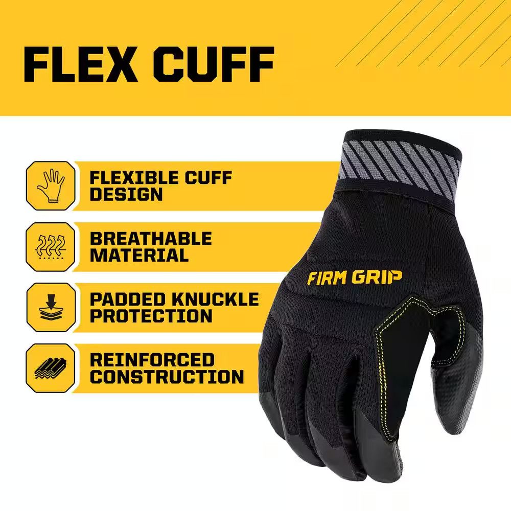 X-Large Flex Cuff Outdoor and Work Gloves