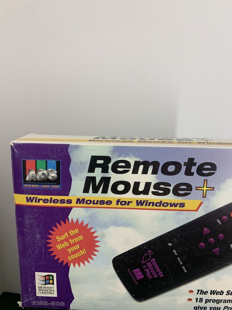 ADS Technologies Wireless Remote Mouse For Windows- Missing Software- New