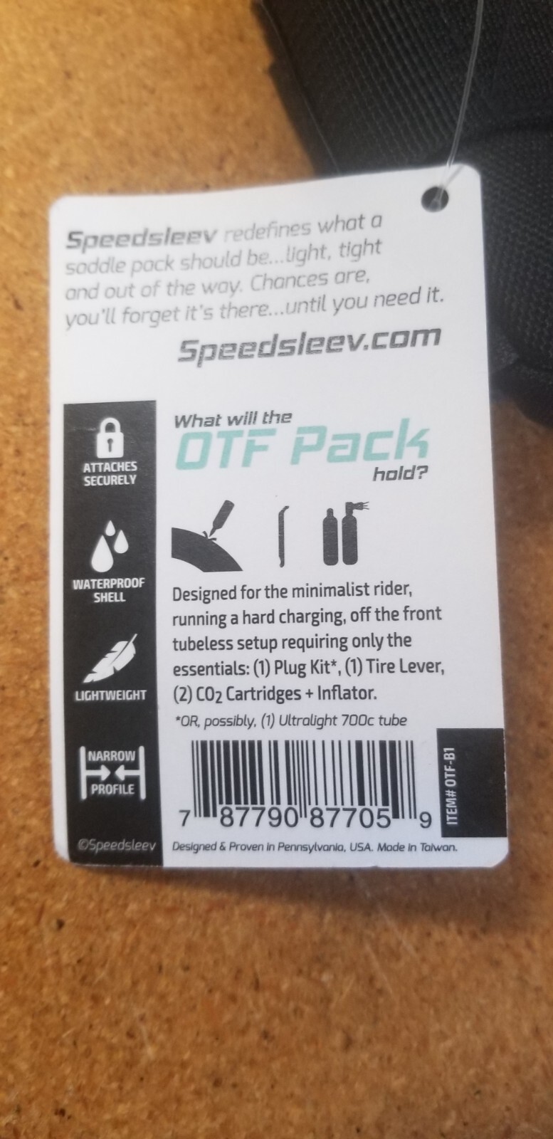 Speedsleev OTF Pack soft Accessories Seat Bag New w/ Tags