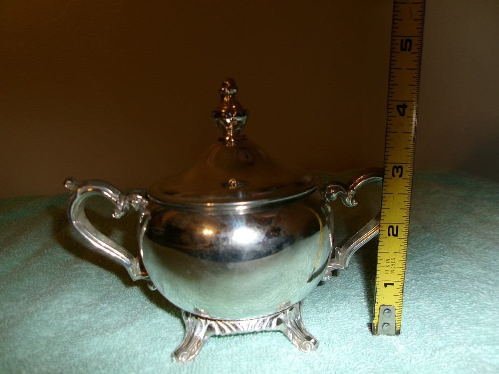 Vintage 5 Piece Wm. Rogers Silver Co Silver Plated Tea Set