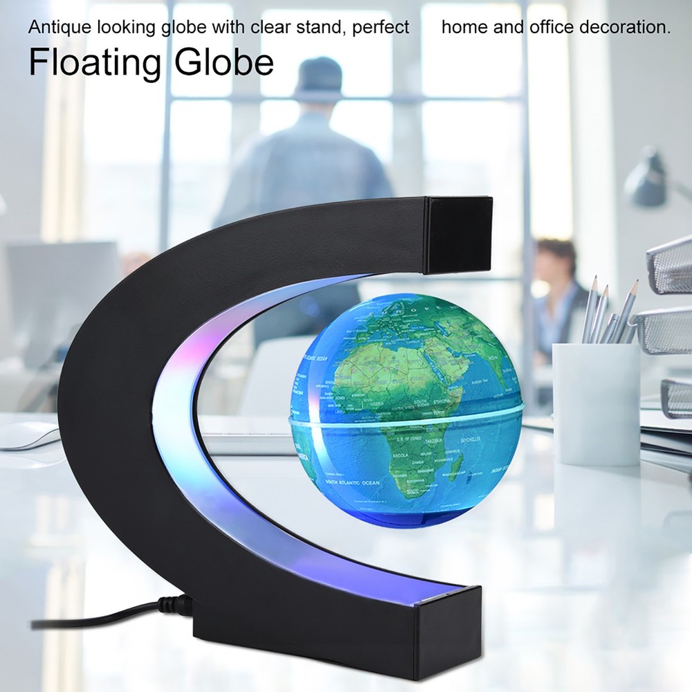 Floating Globe With LED Light For Home Office Decoration Excellent