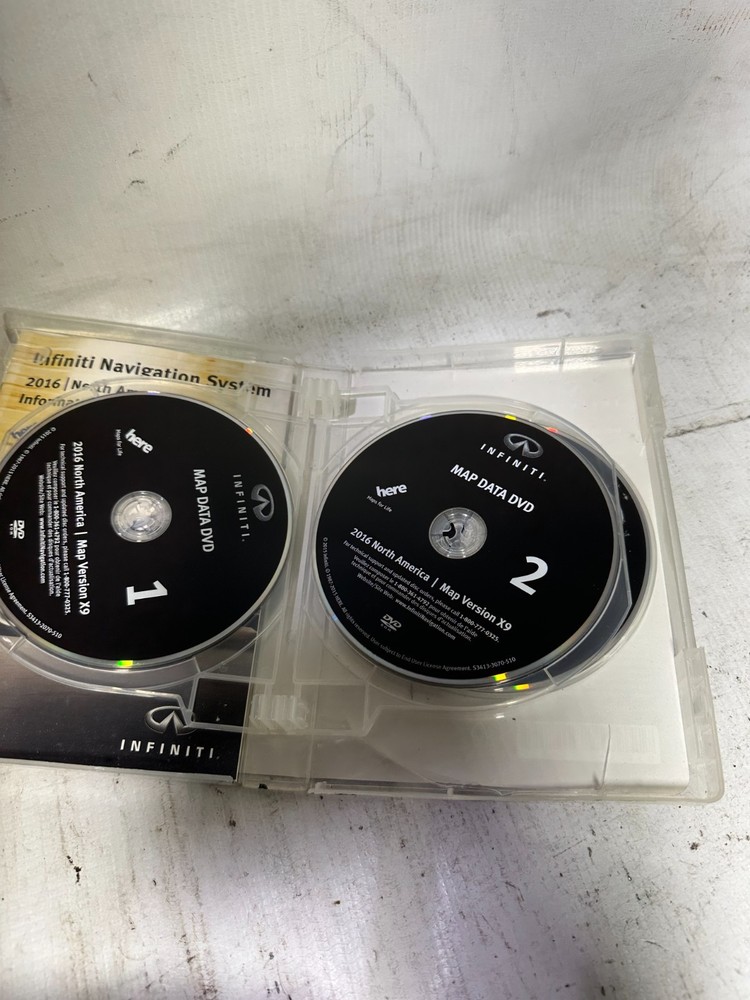 Infiniti Navigation System DVD 2016 North America Map Version X9 Complete OEM