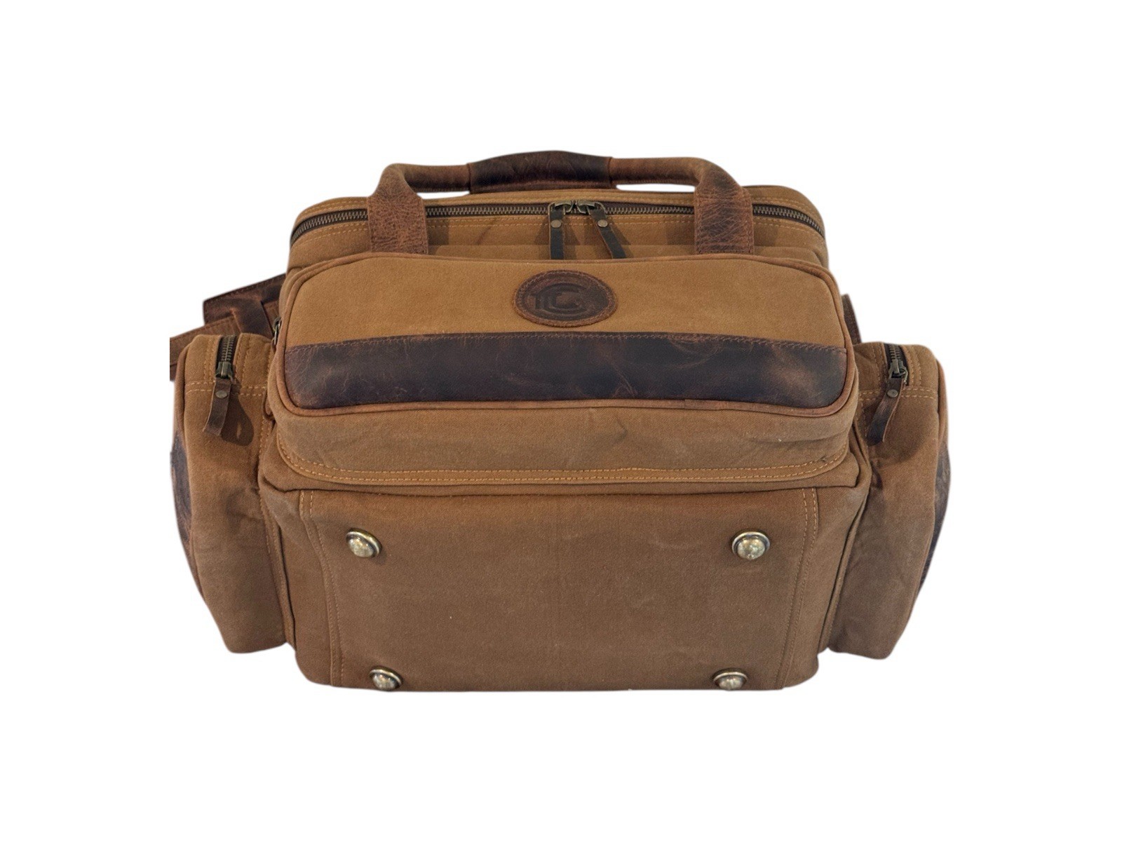 Brown Canvas Leather Range / Field Bag