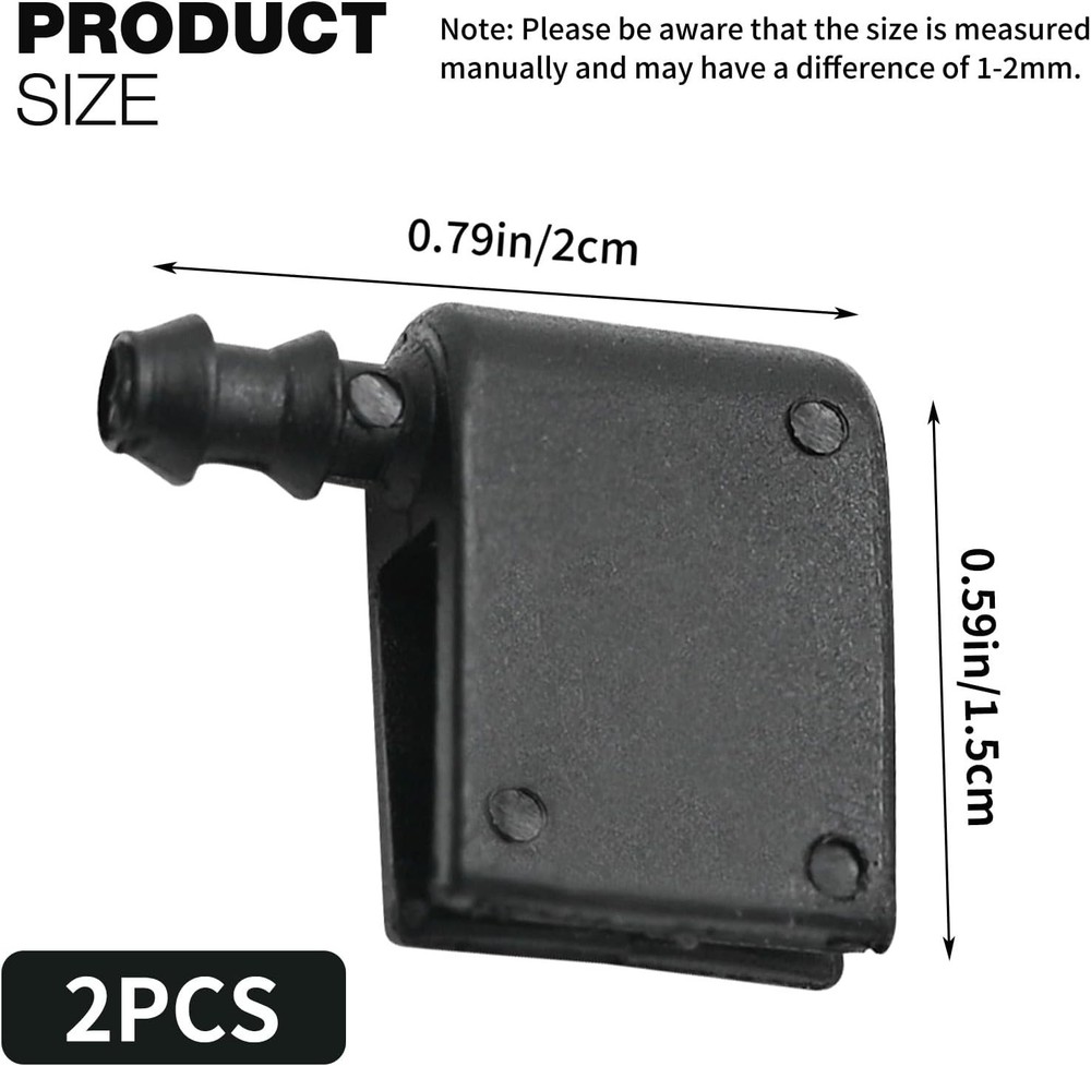 2pcs Front Car Windshield Washer Nozzles Wiper Spray Replacement for Sprinter 25