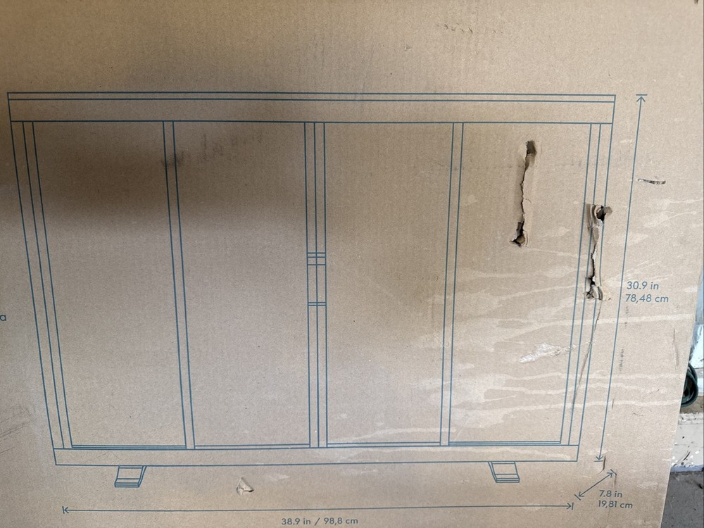Style Selections Flat Panel Fireplace Screen # 0669003 Black Finish