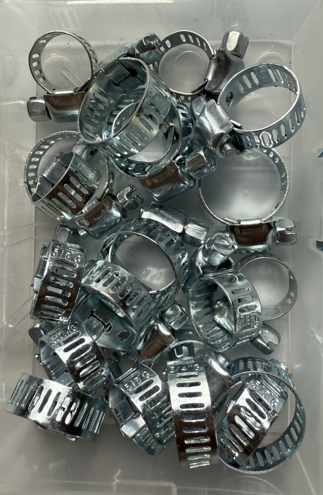Goliath Industrial 40pc Hose Clamp Assortment 8 Different Sizes ~ HCA40
