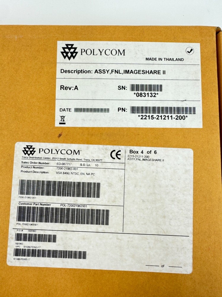 Polycom PTISHARE Image Share Scan VGA Audio & Adapter 2215-21211-200