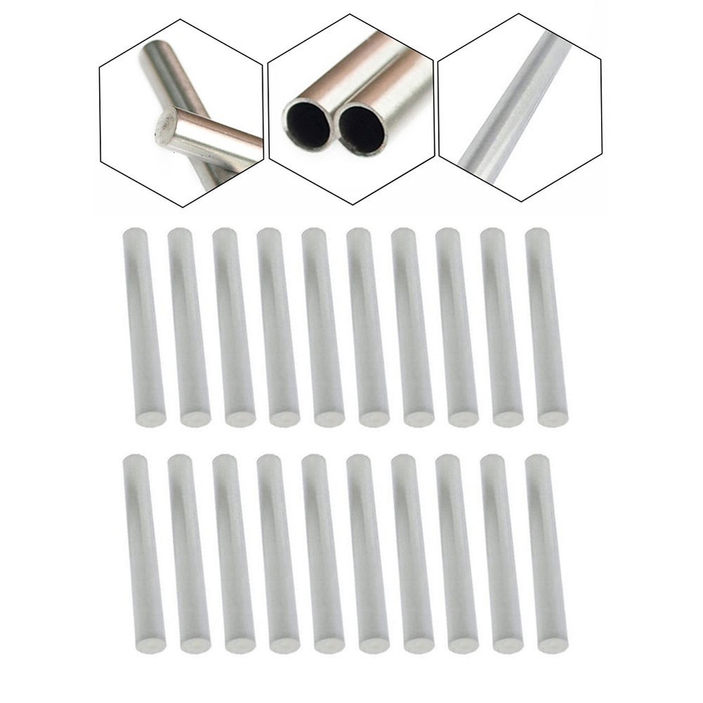 20pcs Silver Stainless Steel Covers for PT100 Temperature Sensing Elements