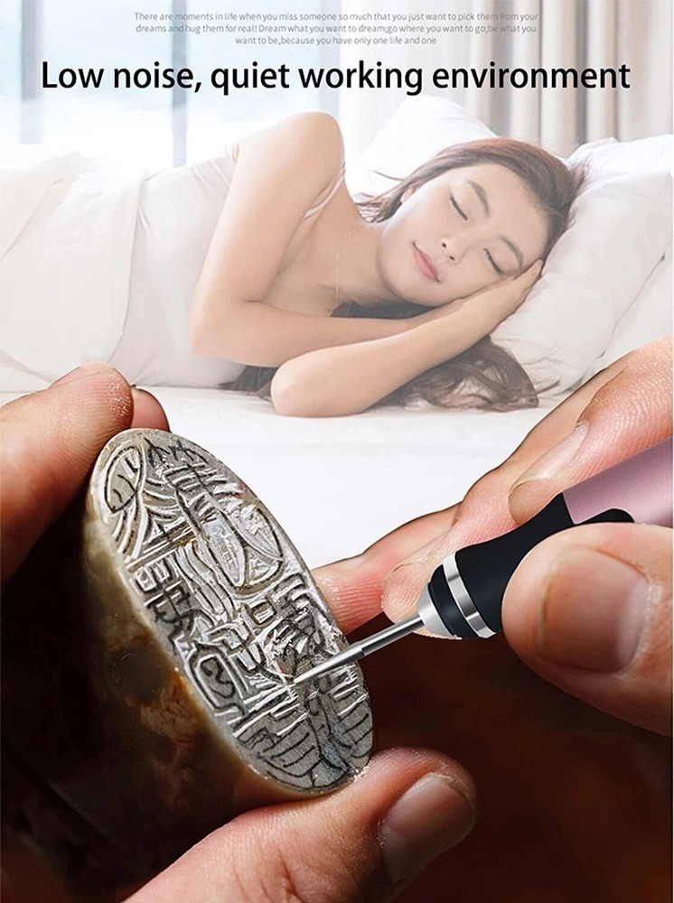 Cordless Electric Mini Drill Grinder Engraving Pen Variable Speed Rotary Tool