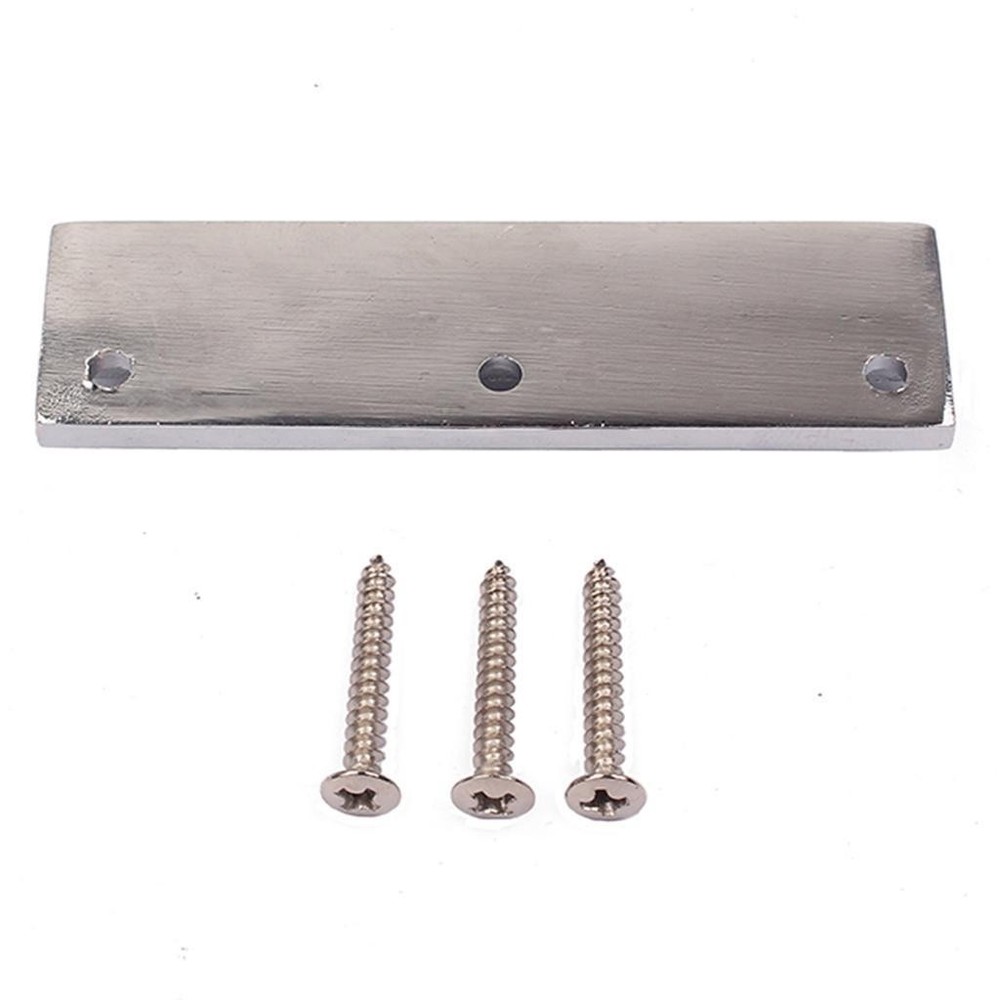 Chrome Plated Tailpiece Guitar Bridge with Screws for Flat