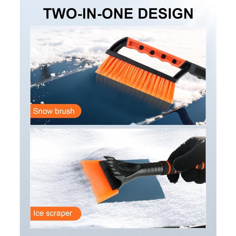 Multi-Functional Car and Ice Scraper, Winter Windshield Snow Removal