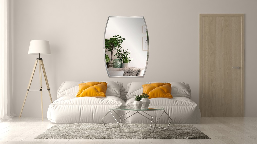 Pro Safe Glass Frameless 24" x 36" Double D Mirror