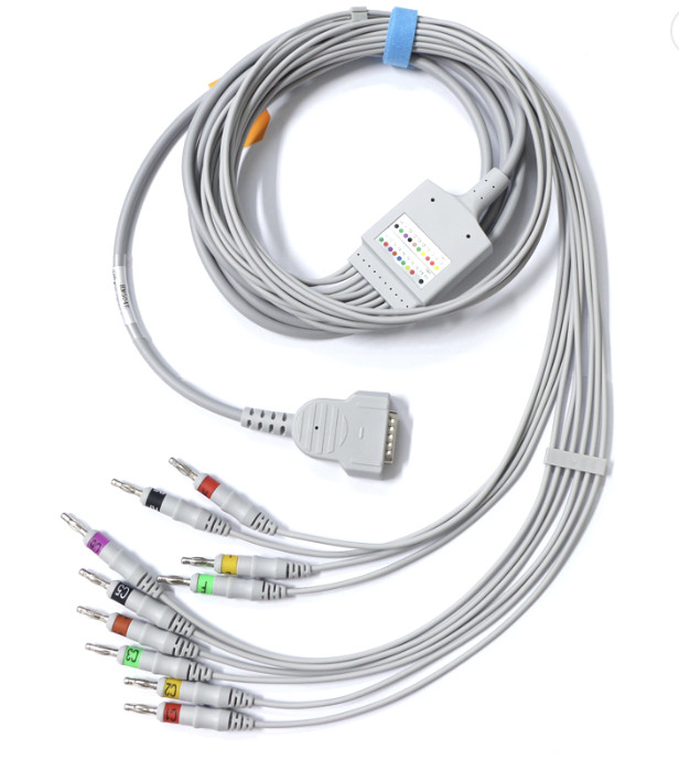 Hellige MicroSmart EKG Cable 10 Leads Banana AHA - Ships Same Day