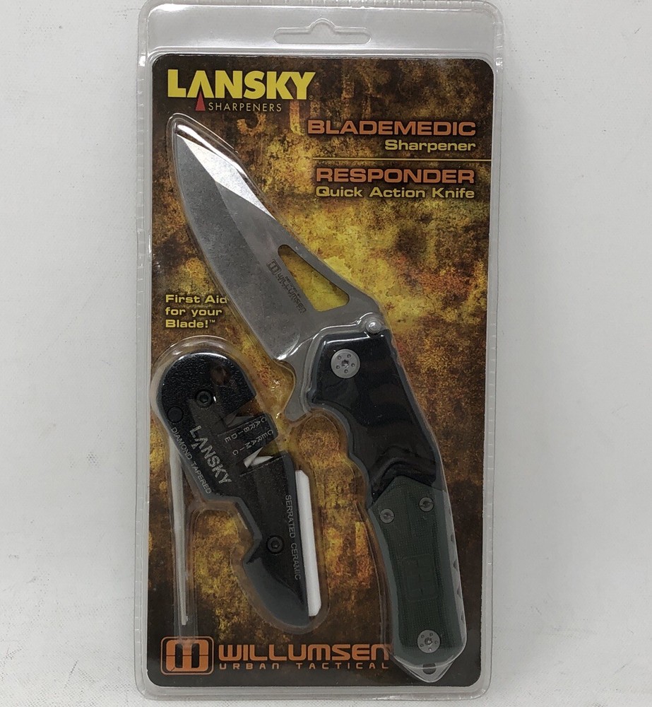 LANSKY Responder folder & Blademedic Sharpener Combo