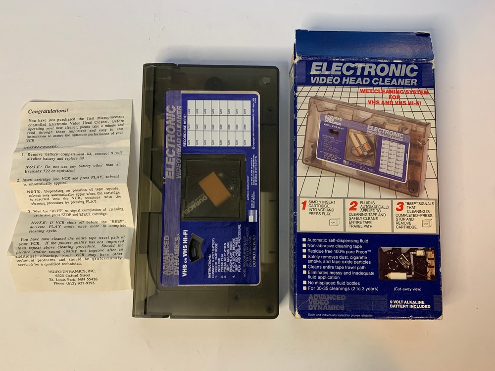 Advanced Video Dynamics Electronic Video Head Cleaner 1985 Untested